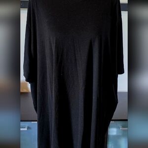 Men's Big And Tall 4X 58 - 60 Black Short Sleeve Tee Shirt T-shirt Comfortable